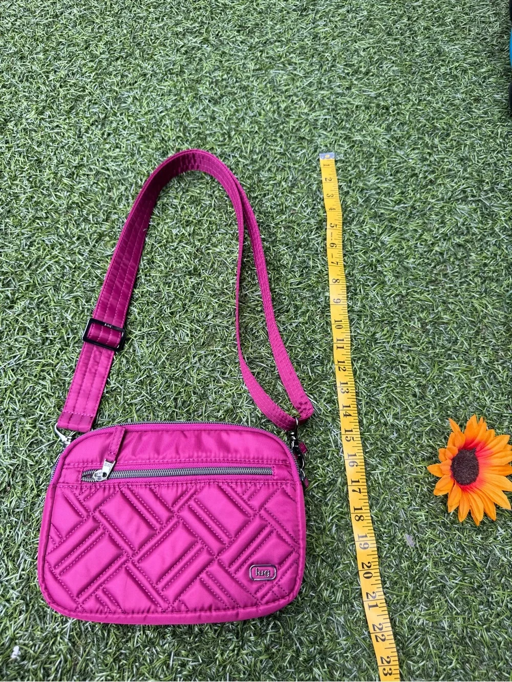 Lug Super Coupe 2 Convertible Crossbody Bag • Vibrant Magenta • NWOT